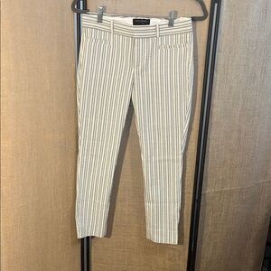 Banana Republic Gray and White Dress Pants